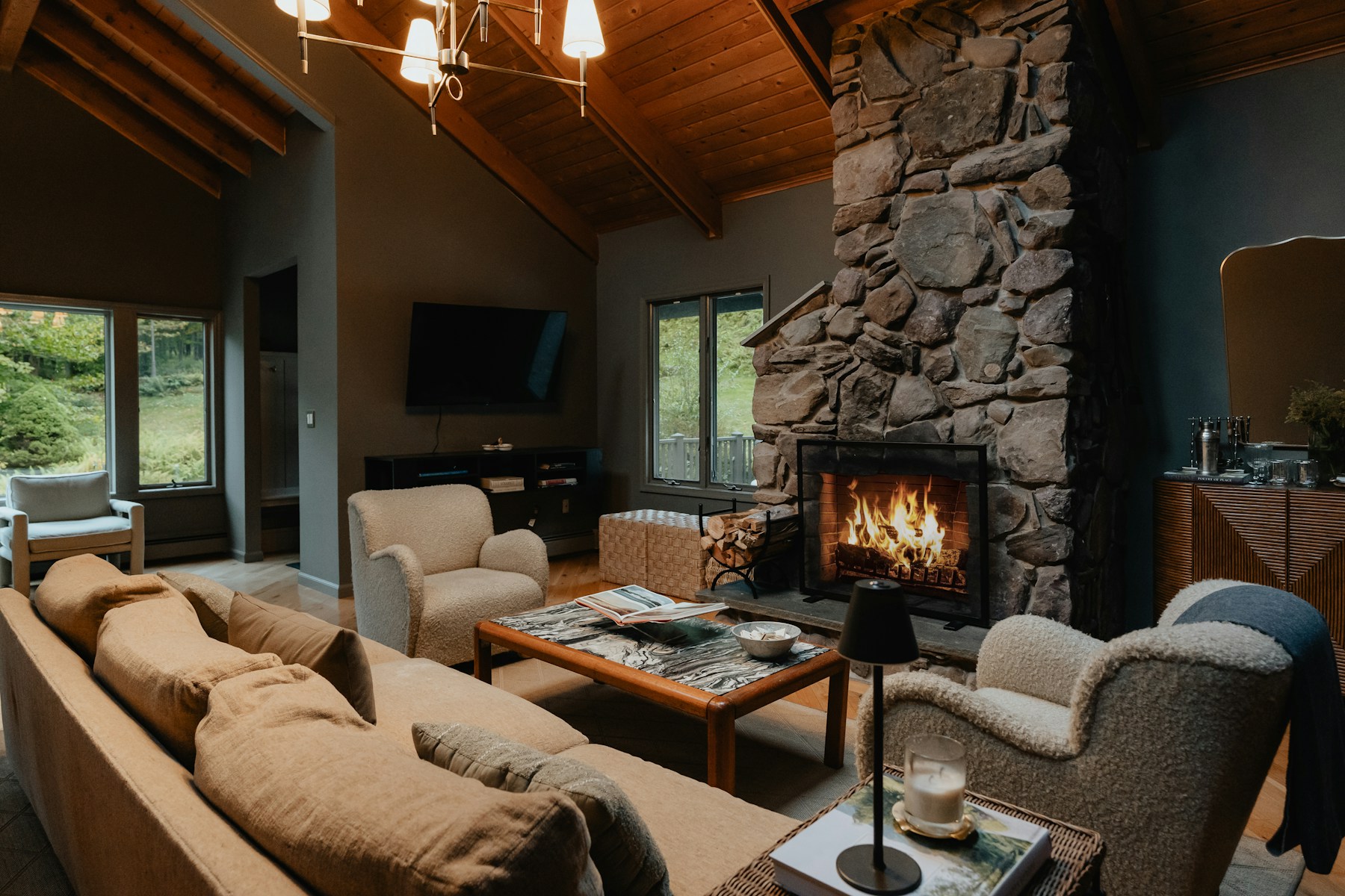 Real photograph of a vacation property interior